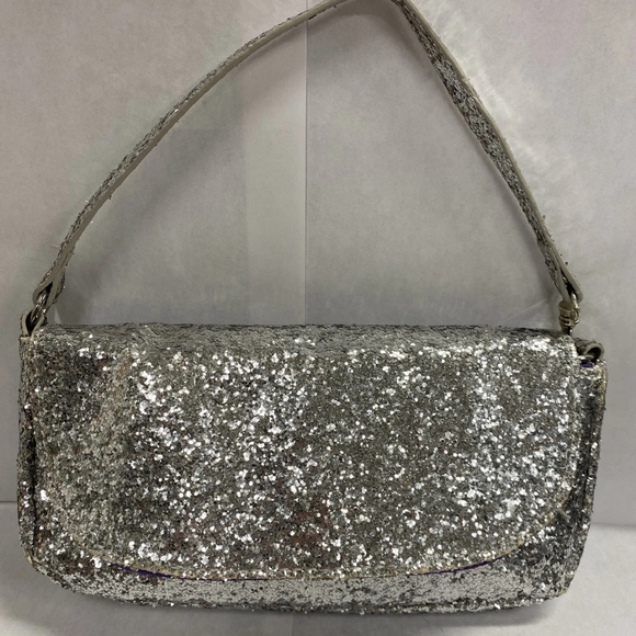 mark. Handbags - Mark. Elegant Silver Glitter Shoulder Bag